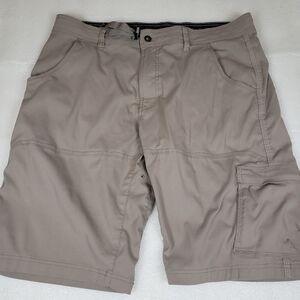 Prana Men's Zion 38 x 12" Belted Hiking Outdoors Cargo Shorts Camping Fishing